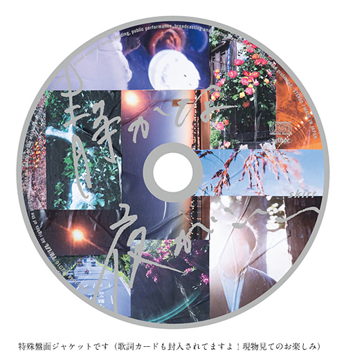 特殊盤面ジャケットです（歌詞カードも封入されてますよ！現物見てのお楽しみ）